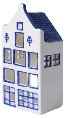 Produktbild von Heinen Delfts Blauw – Teelichthalter Huisje - Tuitgevel