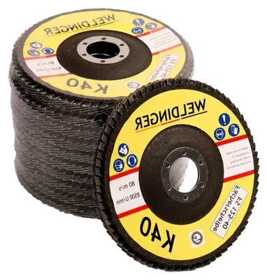 Produktbild von 10er-Pack Fächerscheibe 125 x 22,23 K40 Schleifmopteller