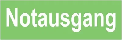 Produktbild von Schild "Notausgang" nachleuchtend 297x105 mm