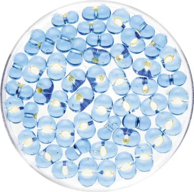 Produktbild von Glorex Farfalle Silbereinzug 6,5 mm 17 g, hellblau
