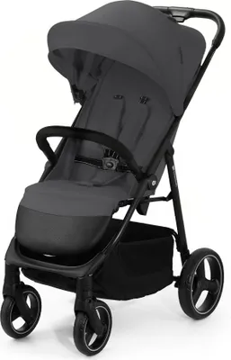 Produktbild von Kinderkraft TRIG 3 - Veľký kočík do 25 kg - Skladá sa jednou rukou - Nastaviteľná opierka chrbta - Vodotesná strieška - Veľké EVA kolesá - Sivá