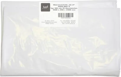 Produktbild von Best For You Matratzenhülle/Schutzhülle in 3 Größen geruchsneutral und reißfest sehr Gute Qualität (1050x200x2300 mm)