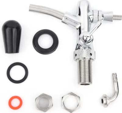 Obrázek produktu pro Nastavitelný pivní kohoutek G5/8 z nerezové oceli Draft Shank Home Bar (stříbrný)