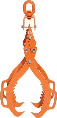 Immagine prodotto di Pinza da trasporto in legno - Pinza da trasporto a 4 artigli - Max 1202 kg - Apertura 71 cm - Acciaio 8 mm - Ganasce antiscivolo - Arancione