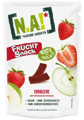 Produktbild von N.A! Nature Addicts Frucht Snack Erdbeere 35g