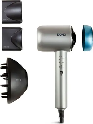 Produktbild von Domo DO2135HD, 72000 RPM, Schwarz, Silber, Einfarbig, Tasten, 1800 W, 284 mm