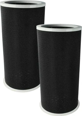 Produktbild von vhbw 2x Aktivkohlefilter kompatibel mit Xiaomi Mi Air Purifier 2, Pro, 3, 2H, 2C, 3C, 2S, 3H, S1 Luftreiniger - Luftfilter Schwarz Grau