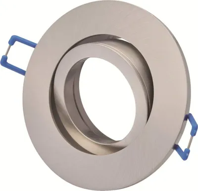 Image de Spot aluminium cadre d'encastrement GU10 PREMIUM - fer brossé