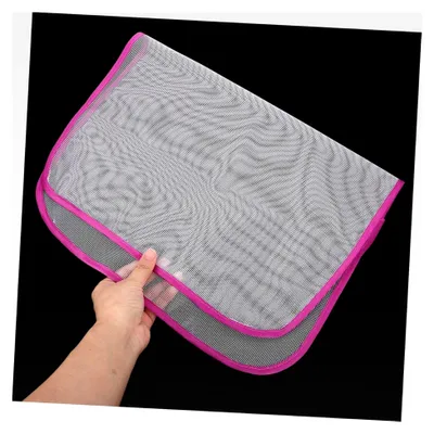 Produktbild von 2 Stück Bügelnetz Mesh Bügeltuch Hitzebeständig Atmungsaktiv Bügelhilfe für Kleidungsschutz 40x60cm Zufällige Farbe