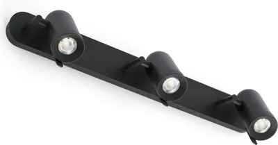 Produktbild von Faro 43527, Oberfläche, 3 Glühbirne(n), GU10, IP20, Schwarz