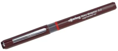 Produktbild von Rotring 1904752, Verschlossener Gelschreiber, Schwarz, Burgund, 0,2 mm