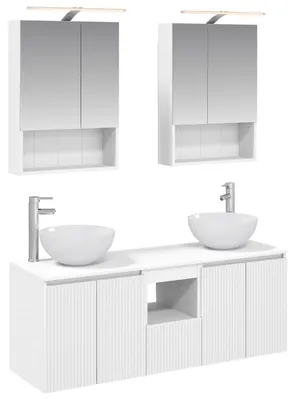 Obrázok produktu pre Sada kúpeľňových skriniek vidaXL, 5 ks, biela, 50 x 14,5 x 70 cm