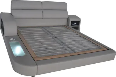 Obrázok produktu pre kožené čalúnené postele s USB Dvojlôžková moderná posteľ 140/160/180/200 LB8805