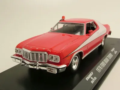 Produktbild von Greenlight Collectibles 86442 Ford Gran Torino 1976 rot weiß Starsky & Hutch 1:43