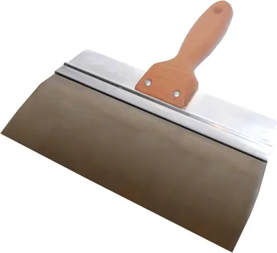 Imagen del producto de Juego de cuchillas de acero inoxidable con mango de madera para trabajos de masilla