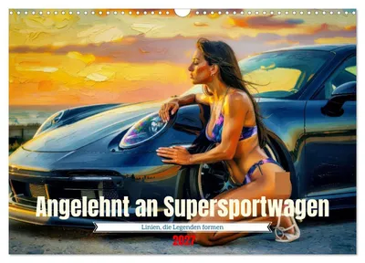 Produktbild von Angelehnt an Supersportwagen (Wandkalender 2027 DIN A3 quer), CALVENDO Monatskalender