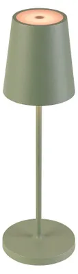 Tafellamp LED draadloos, Grün, IP65, dimmbar, Akku
