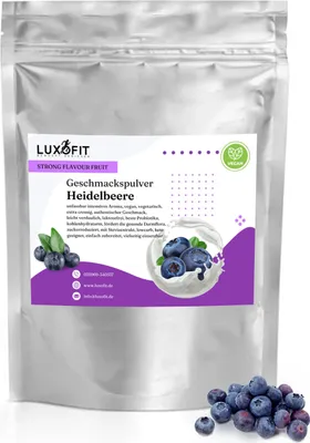 Produktbild von Heidelbeere Geschmackspulver Fruit Flavour kalorienarm 300 g