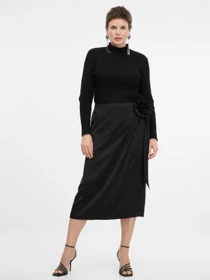 Produktbild von Orsay Schwarzer Damen Midirock 1001279660000__44