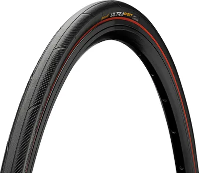 Image de Pneus Continental Ultra Sport 3 25-622 28 pouces E-25 pliage noir rouge