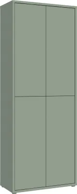 Produktbild von Schuhschrank >Alanna< in Salbei - 74,5x191,9x34,9cm (BxHxT)
