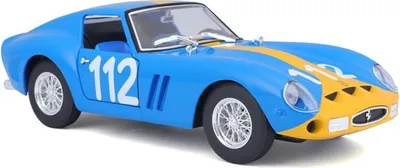 Zdjęcie produktu dla BBURAGO Ferrari 250 GTO, Model samochodu sportowego, Wstępnie zmontowany, 1:24, Ferrari Racing 250 GTO, Każda płeć, Metal, Plastik