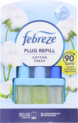 Produktbild von 3 x Febreze 3Volution Baumwolle fresh je 20ml Nachfüller Lufterfrischer