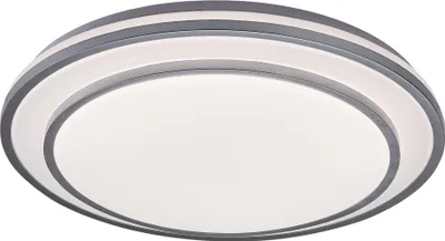 Image de Rabalux 2131 Plafonnier Lupita, 40W, 2700lm, argent-blanc, rond, dimmable, ø490mm