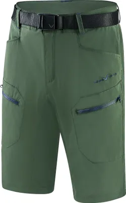 Produktbild von BLACK CREVICE - kurze Herren Wander- & Trekkinghose - Shorts - Outdoor Hose | Farbe: Forest Green | Größe: L