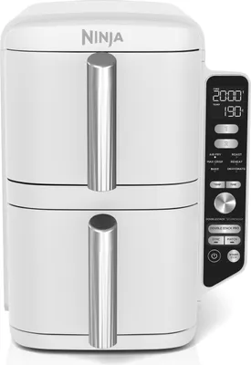 Image de Friteuse sans huile Ninja Double Stack XL SL400EUWH, 9,5L, 6 programmes, 2470W, Blanc
