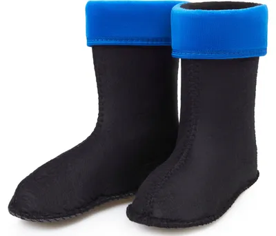 Produktbild von Ladeheid Kinder Mädchen Jungen Wärmende Stiefelsocken für Gummistiefel Innenschuh für Modell LA-KL-EVA-Kids und KL050, KL045 (Blau, 32 EU)