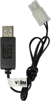 Produktbild von vhbw USB-Ladekabel für RC-Akkus mit Tamiya-Anschluss, RC-Modellbau Akkupacks - 60 cm 7,2 V