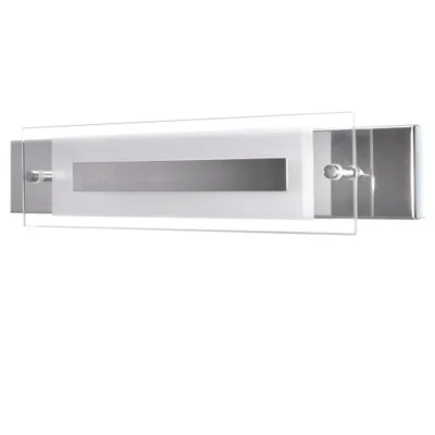 Produktbild von Briloner Schmale LED Badleuchte Deckenleuchte Chrom 500lm 3000K 30x7x5,5cm