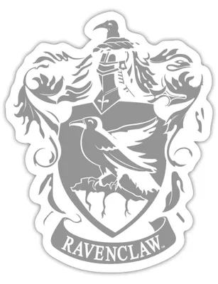 Produktbild von Spreadshirt Harry Potter Ravenclaw Wappen Sticker Aufkleber, 10 x 10 cm, Mattweiß