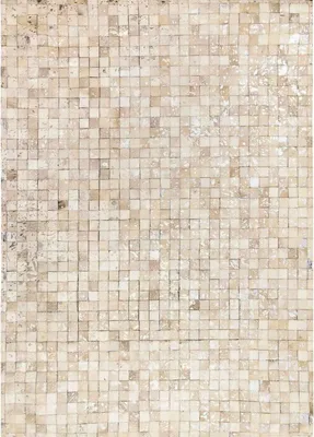 Immagine prodotto di Tappeto in pelle riciclata a scacchi bianchi 160x230