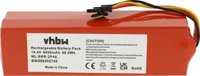 Produktbild von vhbw Akku kompatibel mit Dreame X40 Master, RVS5-WH0, W10, W10 Pro, X20 Pro, X30 Ultra Staubsauger (6000 mAh, 14,4 V, Li-Ion)