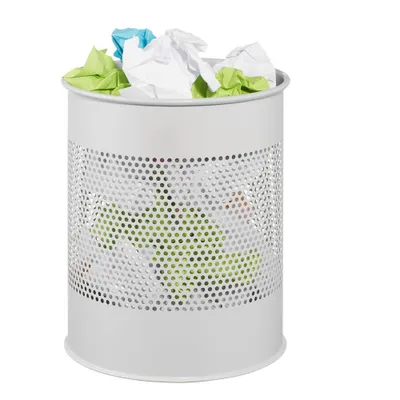 Produktbild von DURABLE Papierkorb METALL rund 15 Liter grau