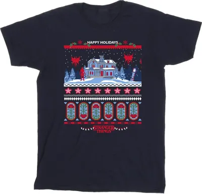 Produktbild von Netflix - "Stranger Things" T-Shirt für Herren BI45851 (L) (Marineblau)