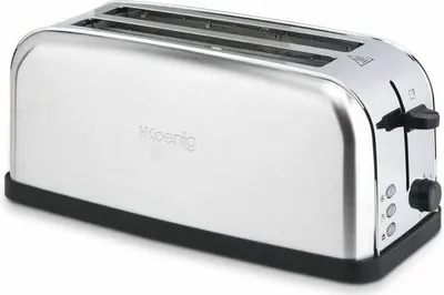 Produktbild von H.Koenig TOAS28 Toaster/Langschlitztoaster mit extra breitem Schlitz / 7 Wärmestufen / 3 Funktionen