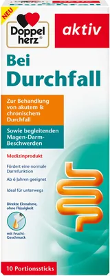 Produktbild von Doppelherz Lösung bei Durchfall, 10 St. Sticks