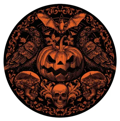 Image de 6 assiettes en carton Halloween Citrouille Gothique