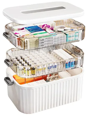 Productafbeelding van 3-laagse Medicijnen Opslag Huisapotheek
