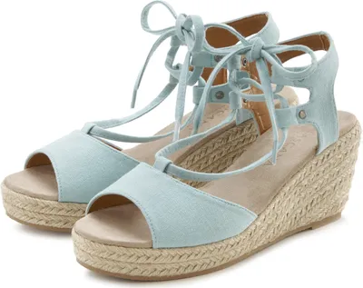 Produktbild von LASCANA Keilsandalette Sommerschuh, offener Schuh, Sandale, Sandalette, eisblau Größe 39