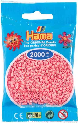 Produktbild von Hama Beads 501-06, Bastelset für Kinder, 10 Jahr(e), PVC, Pink, 2000 Stück(e)