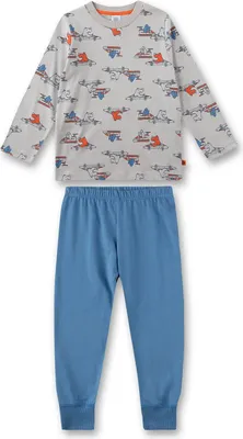 Produktbild von Sanetta Pyjama long grau/smokeblau 116