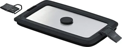 Produktbild von Rösle FLEXX 2GO Edelstahldeckel eckig mit Clips 18,6x11,7cm 0,6l