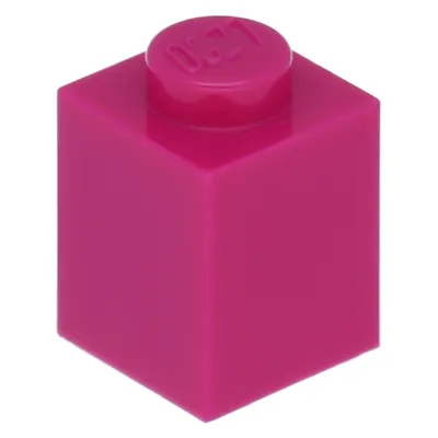 Produktbild von LEGO: 100x Stein 1x1 in 'Magenta'