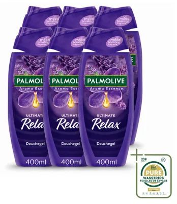 Produktbild von 6 x Palmolive Aroma Essences Ultimate Relax Douchegel - 400 ml - Vorratspackung - 6 Stücke