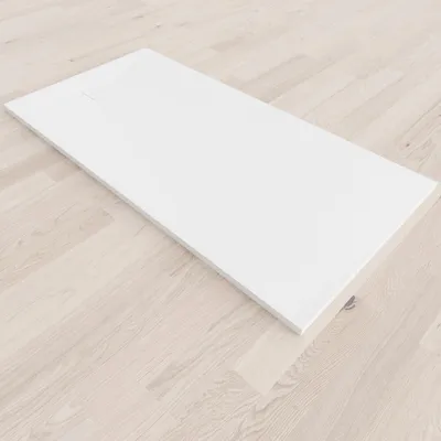 Produktbild von i-flair SMC Duschwanne 180x90 cm – 26 mm flach inkl. Ablaufgarnitur mit Deckel, Weiß