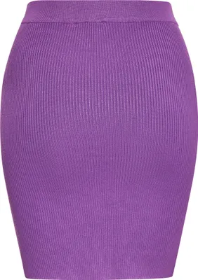 Produktbild von Damen Rock in Lila, Größe S, mit taillierter Taille und Saumlänge über die Knie